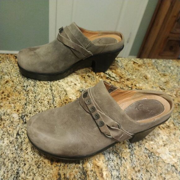 Kravings by KLOG Blondie Brown Leather Clogs Women's 8 UK 6 EU 39 - Picture 4 of 12